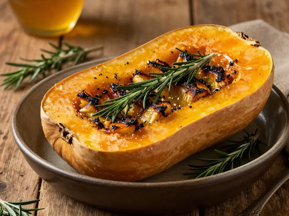 receta de calabaza especiada con romero y miel para deportistas